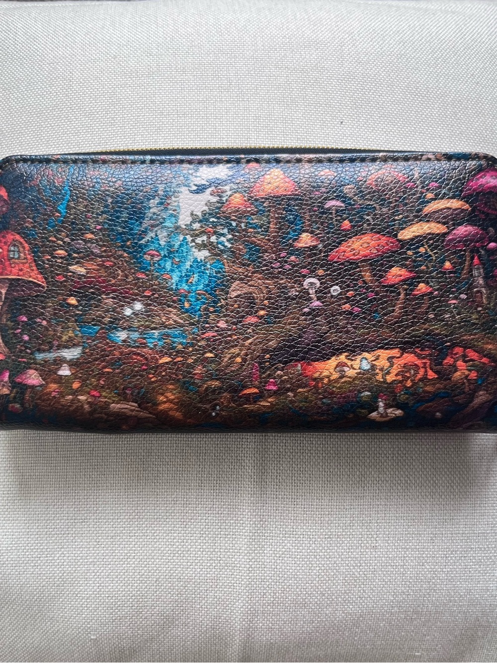 Fantasy Mushroom Print Women's Wallet - Multicolor